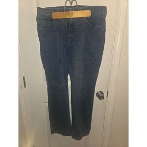 Riders by Lee Womens Blue Straight Leg Denim Jeans Medium Wash Size 16M